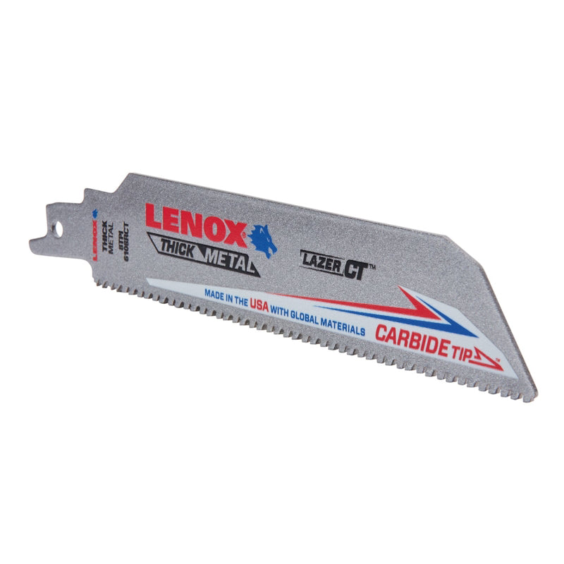 LENOX - Lenox Lazer CT 6 in. Carbide Tipped Reciprocating Saw Blade 8 TPI 1 pc