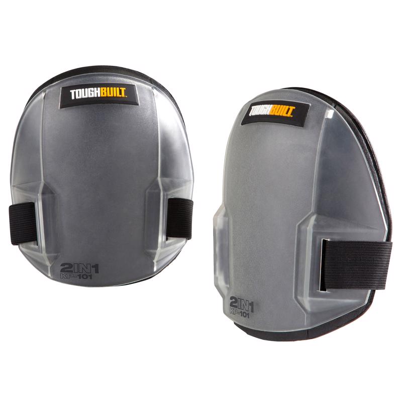 TOUGHBUILT - ToughBuilt 7.48 in. L X 5.91 in. W Plastic 2-in-1 Knee Pads Gray One Size Fits All