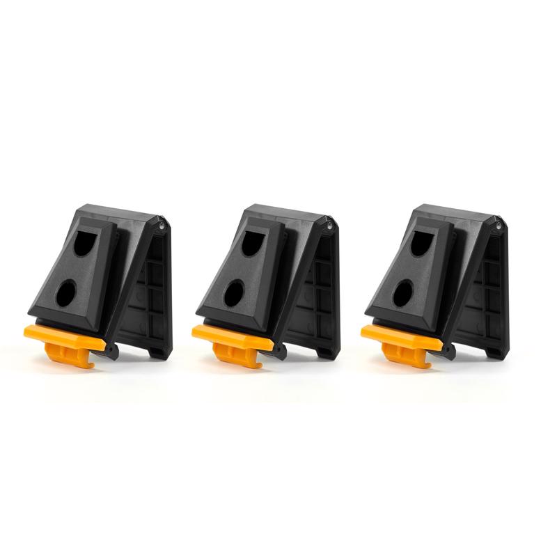 TOUGHBUILT - ToughBuilt 7.3 in. W X 6.2 in. H X 1.00 in. D Bracket Set Plastic Black/Yellow