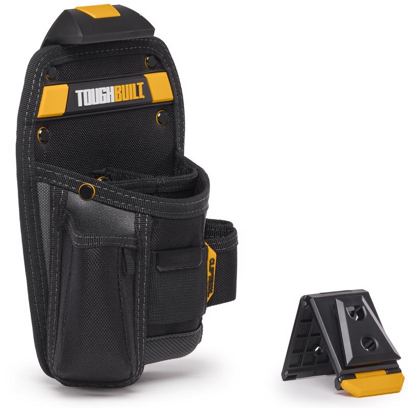 TOUGHBUILT - ToughBuilt 6.75 in. W X 10.24 in. H Universal Pouch/Utility Knife Pocket 8 pocket Black/Yellow 1 pc