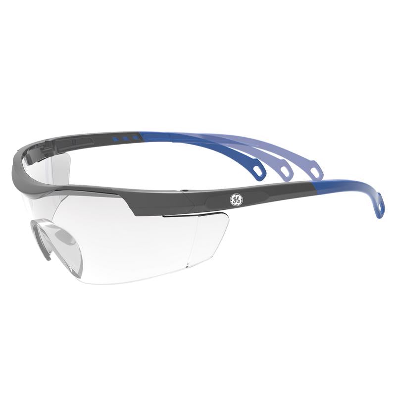 GENERAL ELECTRIC - General Electric 01 Series Impact-Resistant Safety Glasses Clear Lens Blue Frame 1 pk