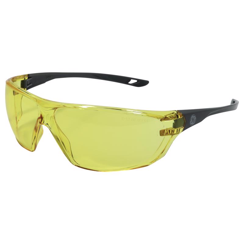 GENERAL ELECTRIC - General Electric 03 Series Anti-Fog Impact-Resistant Safety Glasses Amber Lens Gray Frame 1 pk