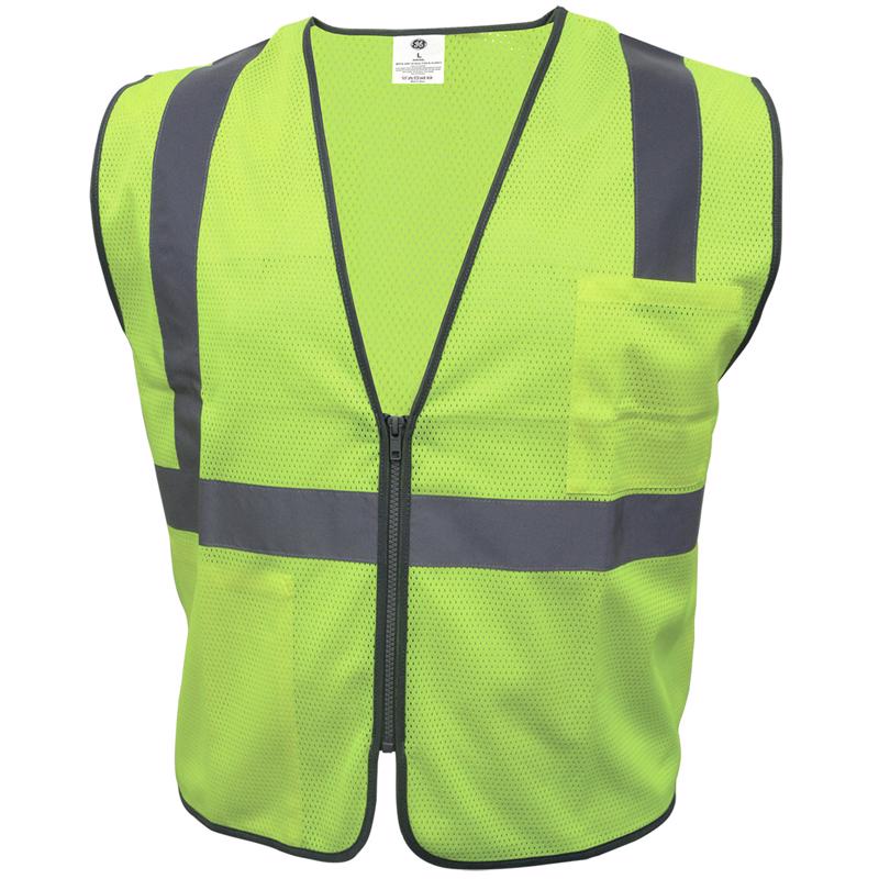 GENERAL ELECTRIC - General Electric Reflective Safety Vest Green L [GV076GL]