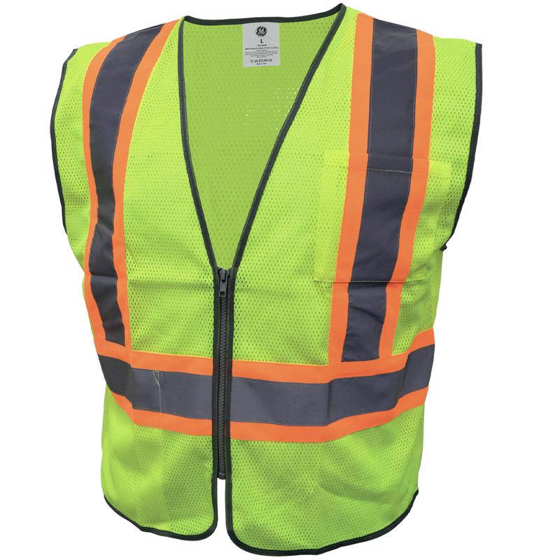 GENERAL ELECTRIC - General Electric Reflective Safety Vest Green L [GV078GL]