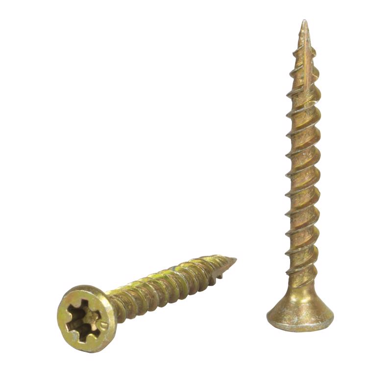 SENCO - Senco No. 8 X 1 1/2 in. L Rex Yellow Zinc Wood Screws 1000 pk