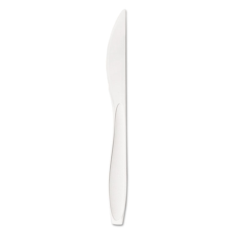 Dart - Reliance Medium Heavy Weight Cutlery, Standard Size, Knife, Bulk, White, 1000/CT