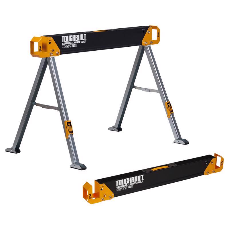 TOUGHBUILT - ToughBuilt 28.82 in. H X 41.54 in. W X 26.57 in. D Folding Sawhorse 1100 lb. cap. 1 pc