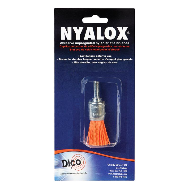 DICO - Dico NYALOX 3/4 in. Medium Crimped Mandrel Mounted Cup End Brush Nylon 4500 rpm 1 pc