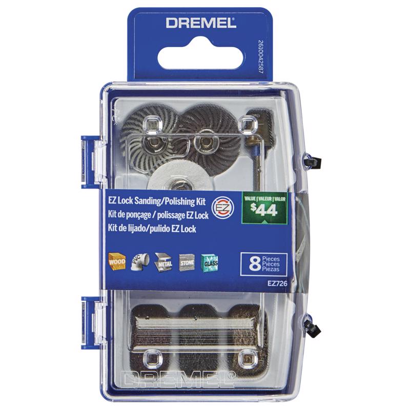 DREMEL - Dremel EZ Lock Sanding/Polishing Kit 8 pc