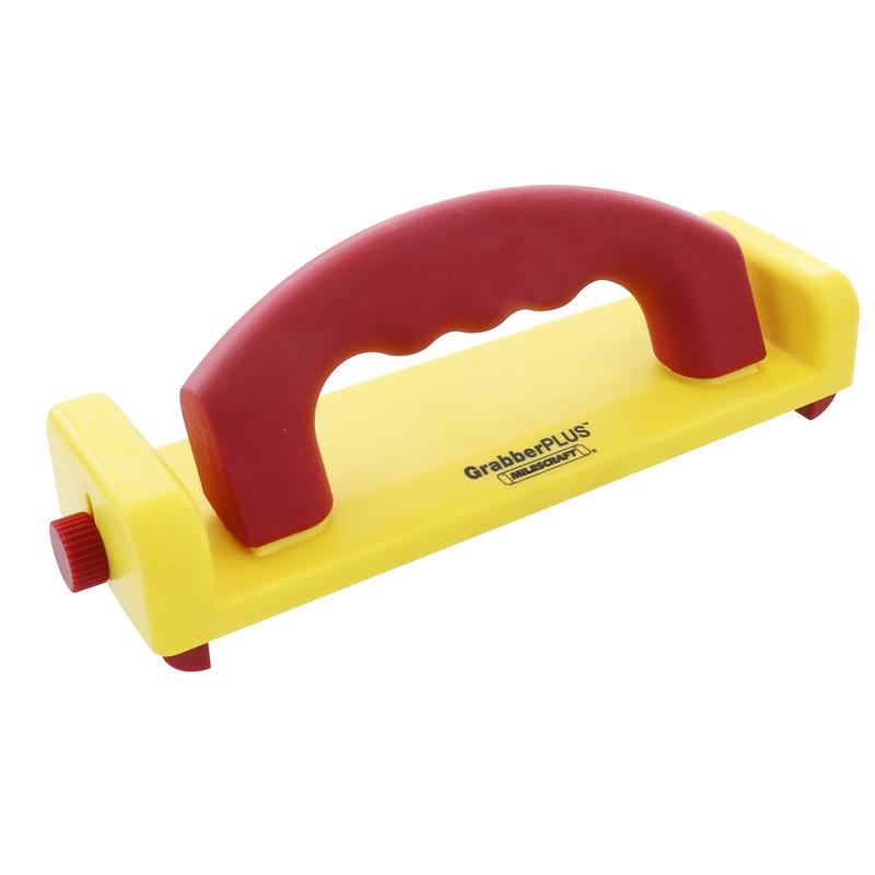 MILESCRAFT - Milescraft GrabberPlus Rubber 8.25 in. L X 4 in. W Miter Retractable Heel Push Block Red/Yellow 1 pc