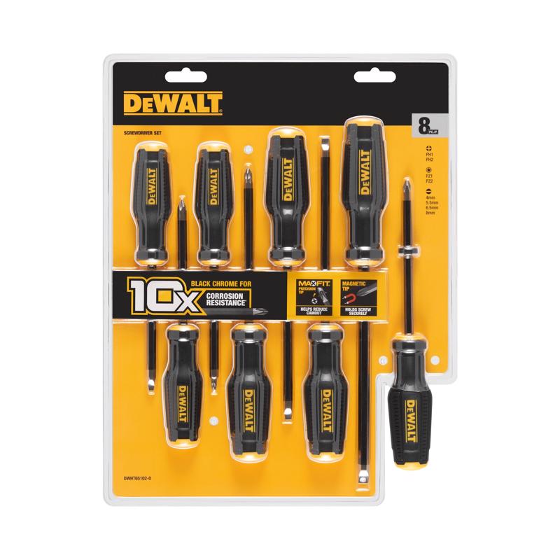 DEWALT - DeWalt ToughSeries Demolition Screwdriver Set 8 pc