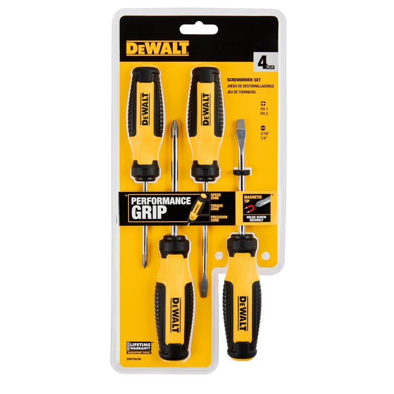 DEWALT - DeWalt Fixed Bar Screwdriver Set 4 pc