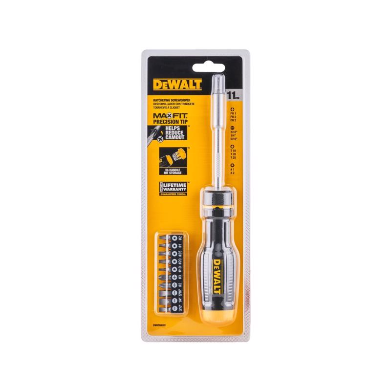 DEWALT - DeWalt Max Fit Assorted Ratcheting Screwdriver Set 11 pc