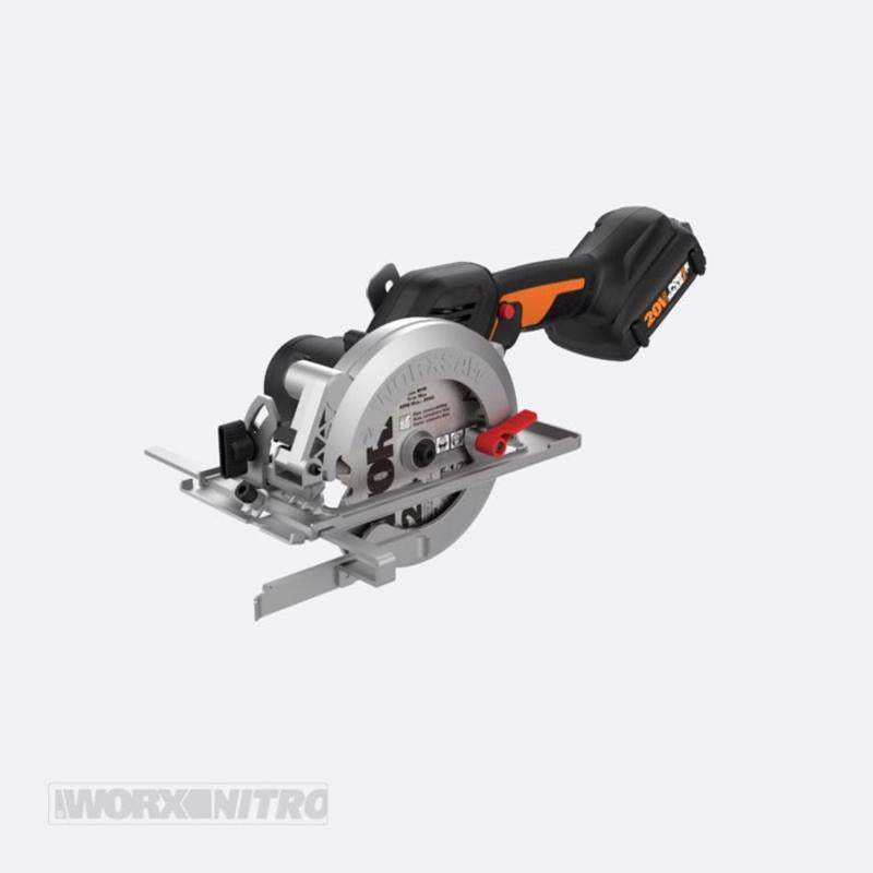 WORX - Worx 20V MAX 4-1/2 in. Cordless Brushless Compact Circular Saw