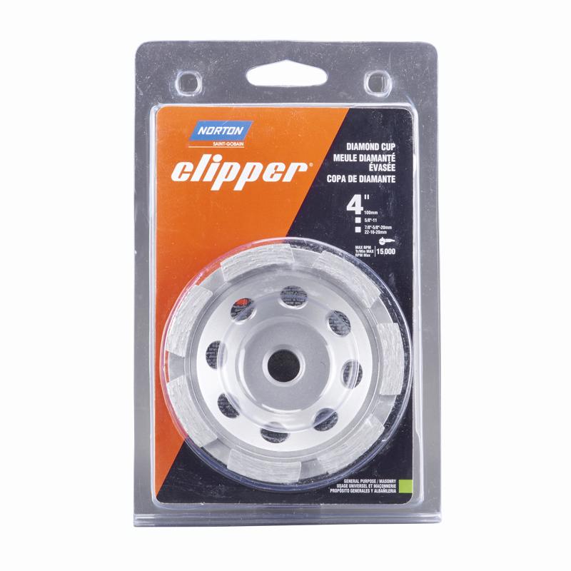 NORTON - Norton Clipper 4 in. D X 5/8-11 in. Classic Cup Wheel [70184682555]