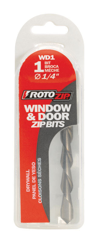 ROTO-ZIP - Rotozip 1/4 in. X 1.2 in. L Steel Window/Door Zip Bit 1 pk