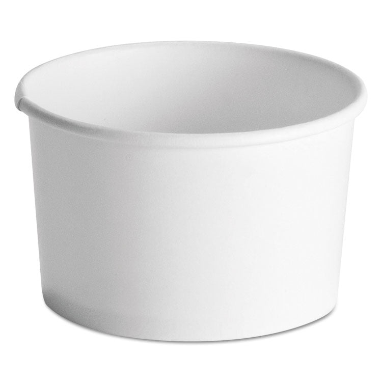 Chinet - Squat Paper Food Container, Streetside Design, 8-10 oz, White, 50/Pack, 20/Carton