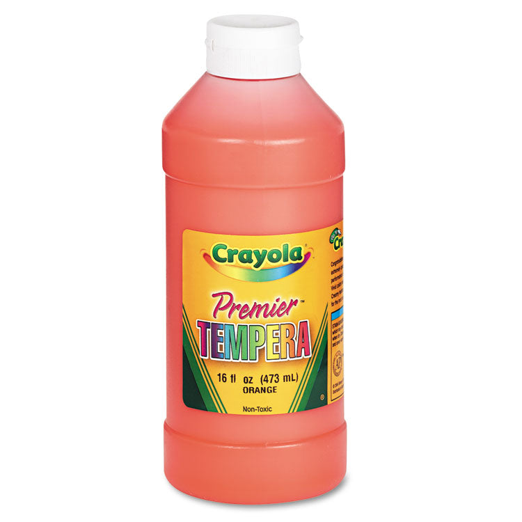 Crayola - Premier Tempera Paint, Orange, 16 oz Bottle