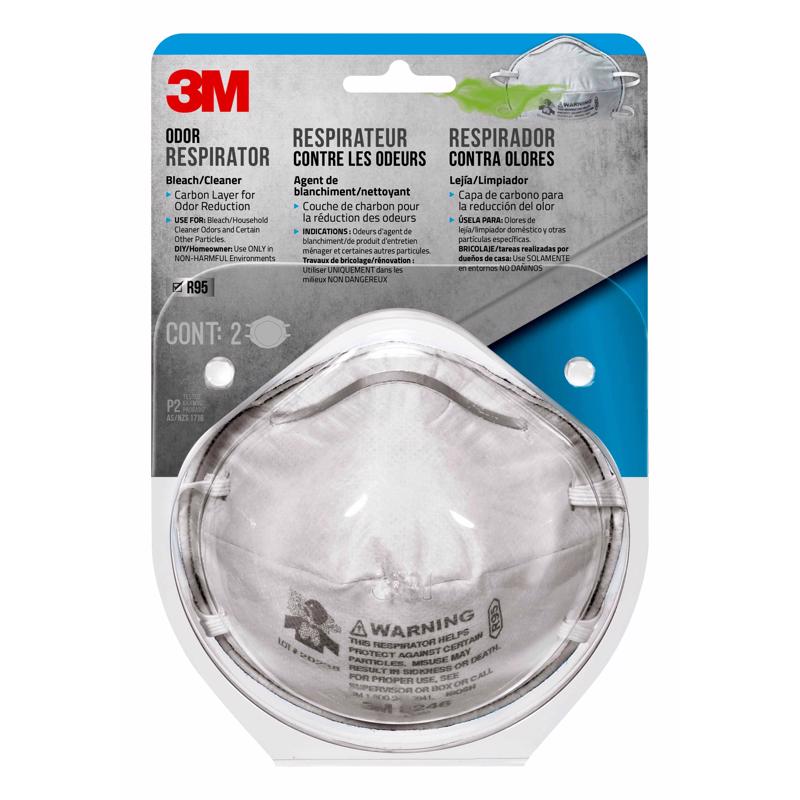 3M - 3M R95 Household Cleaner Respirator White 2 pk