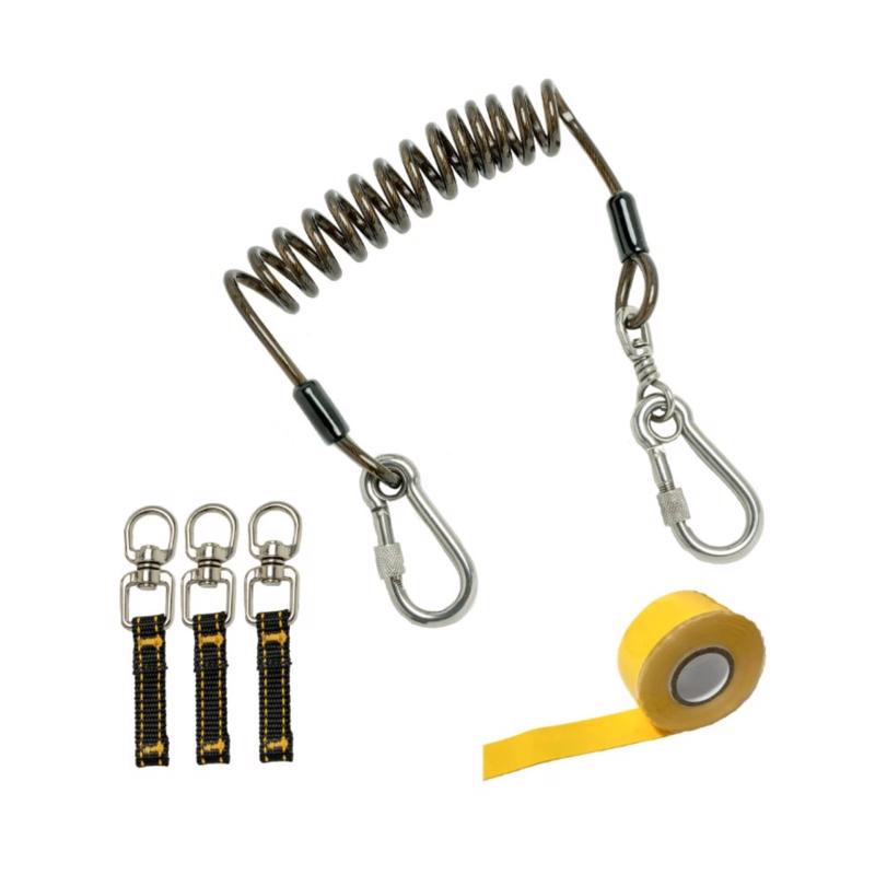 DEWALT - DeWalt Polyester Coiled Tool Tether Kit 2 lb. cap. Assorted 5 pc