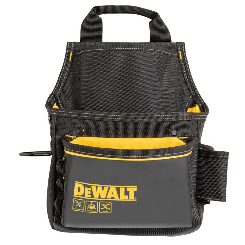 DEWALT - DeWalt 12 pocket Ballistic Nylon Professional Tool Pouch Black/Yellow