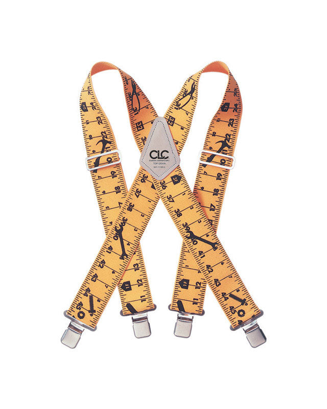 CLC - CLC 4 in. L X 2 in. W Nylon Ruler Suspenders Yellow 1 pair