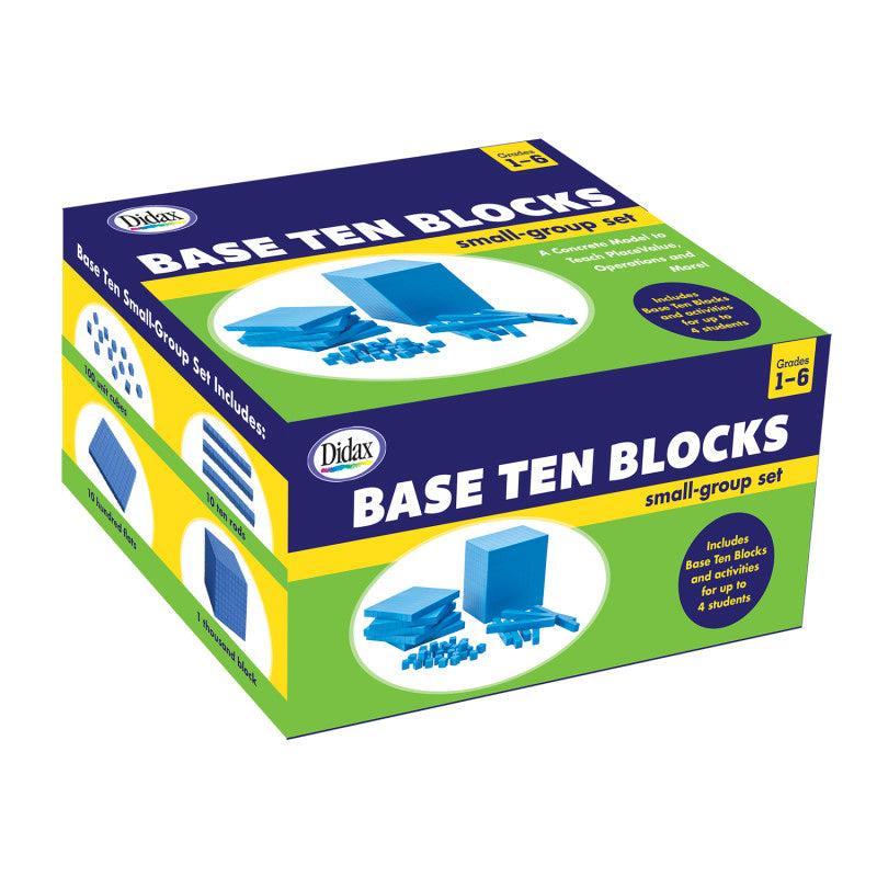 DIDAX - Base Ten Blocks Small-Group Set, 161 Pieces