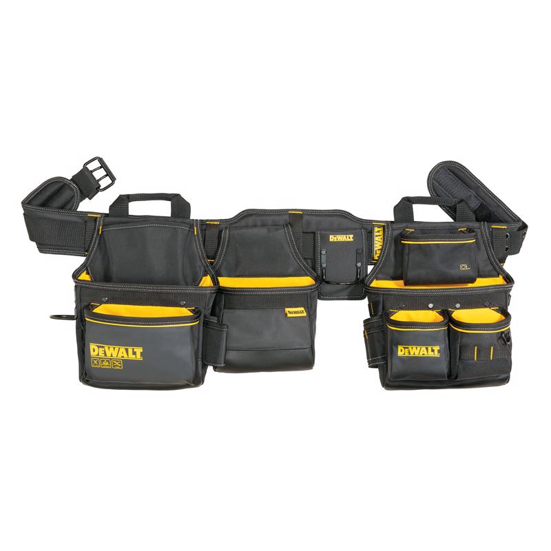 DEWALT - DeWalt 26 pocket Ballistic Nylon Professional Tool Rig Black/Yellow