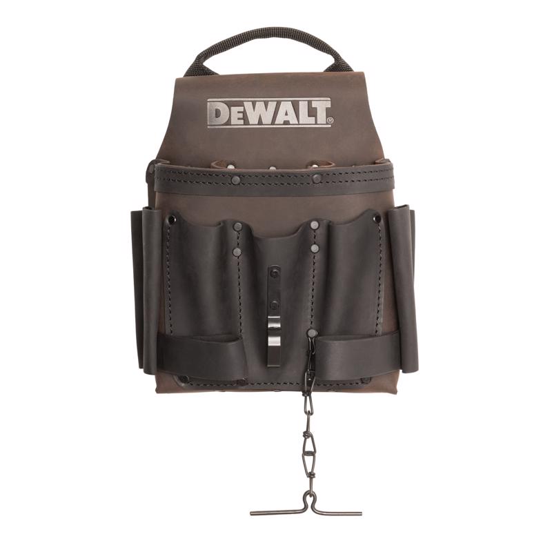 DEWALT - DeWalt 8 pocket Leather Electrician's Pouch Brown