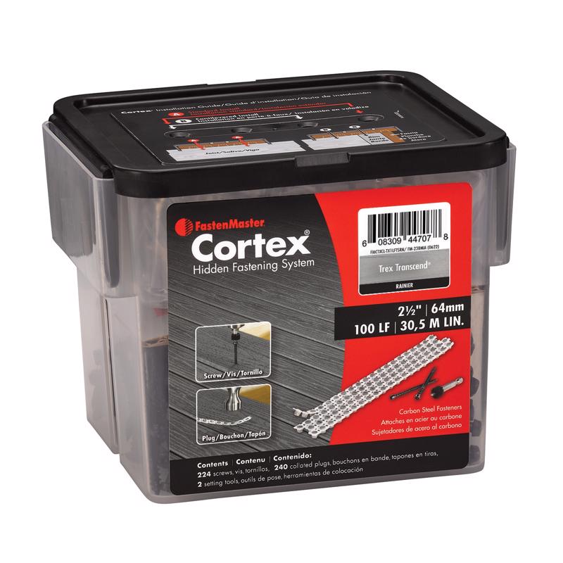 FASTENMASTER - FastenMaster Cortex No. 10 Sizes X 2-1/2 in. L Rainer Torx Ttap Button Head Hidden Deck Fastener 224