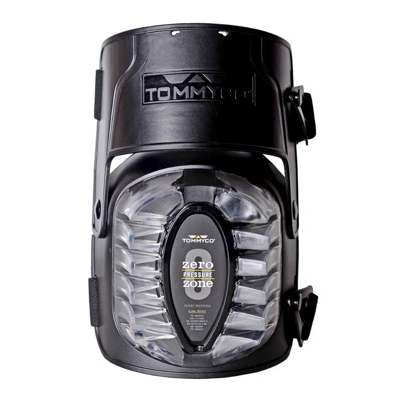 TOMMYCO - Tommyco 6.7 in. L X 6.9 in. W Rough Terrain Hinged Knee Pads Black One Size Fits All