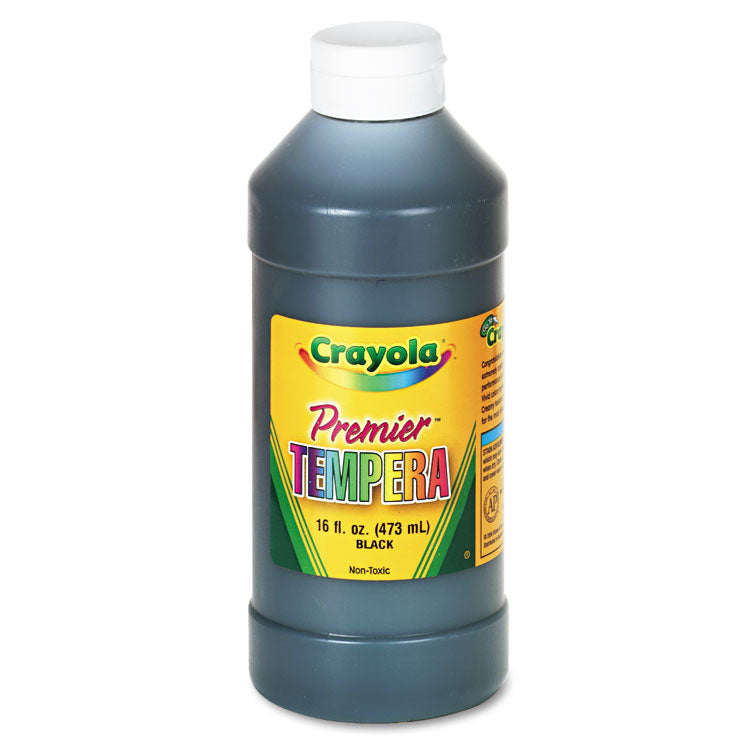 Crayola - Premier Tempera Paint, Black, 16 oz Bottle