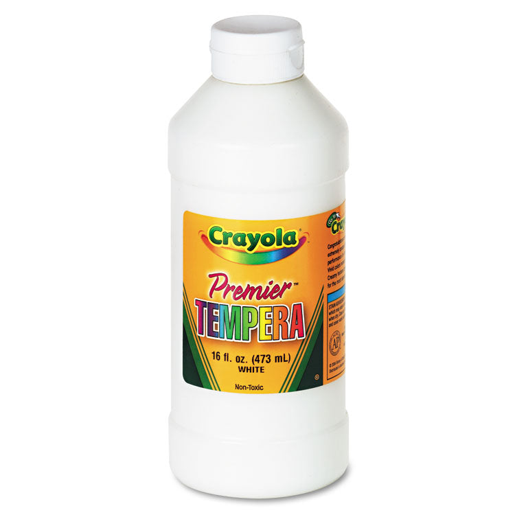 Crayola - Premier Tempera Paint, White, 16 oz Bottle