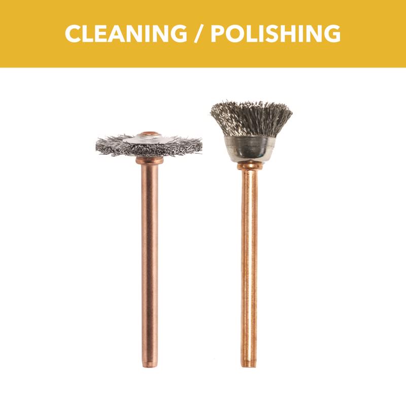 DREMEL - Dremel Stainless Steel Cleaning And Polishing Moto Tool Kit 2 each