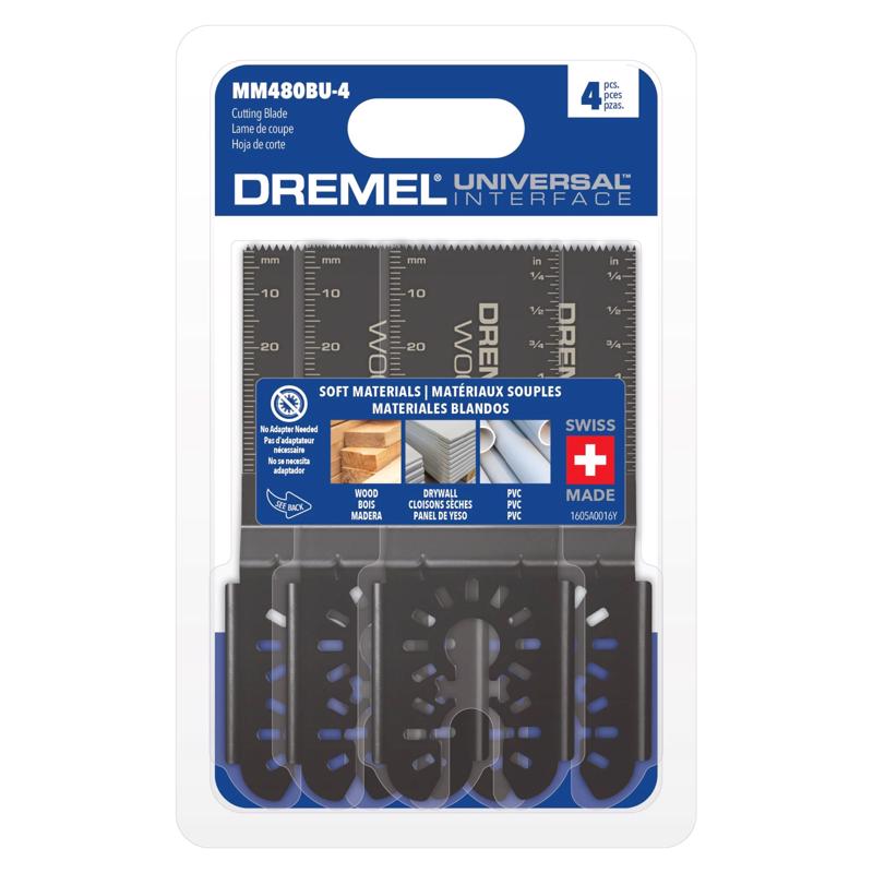 DREMEL - Dremel 2 in. L High Carbon Steel Flush Cut Oscillating Blade Set 4 pk