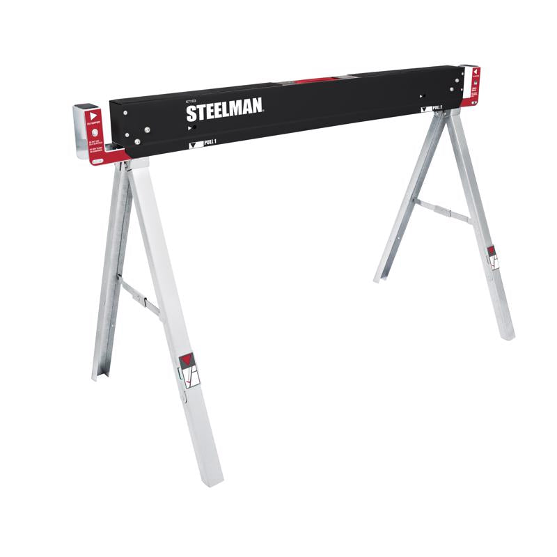 STEELMAN - Steelman 30 in. H X 47 in. W X 22 in. D Folding Sawhorse 1100 lb. cap. 1 pc