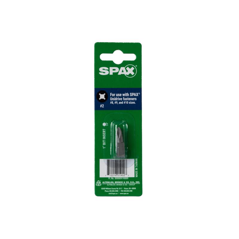 SPAX - SPAX Phillips/Square Bit Driver 1 in. 1 pc - Case of 10