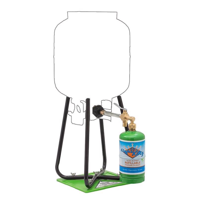 FLAME KING - Flame King 16.4 oz Steel Refill Propane Cylinder Kit