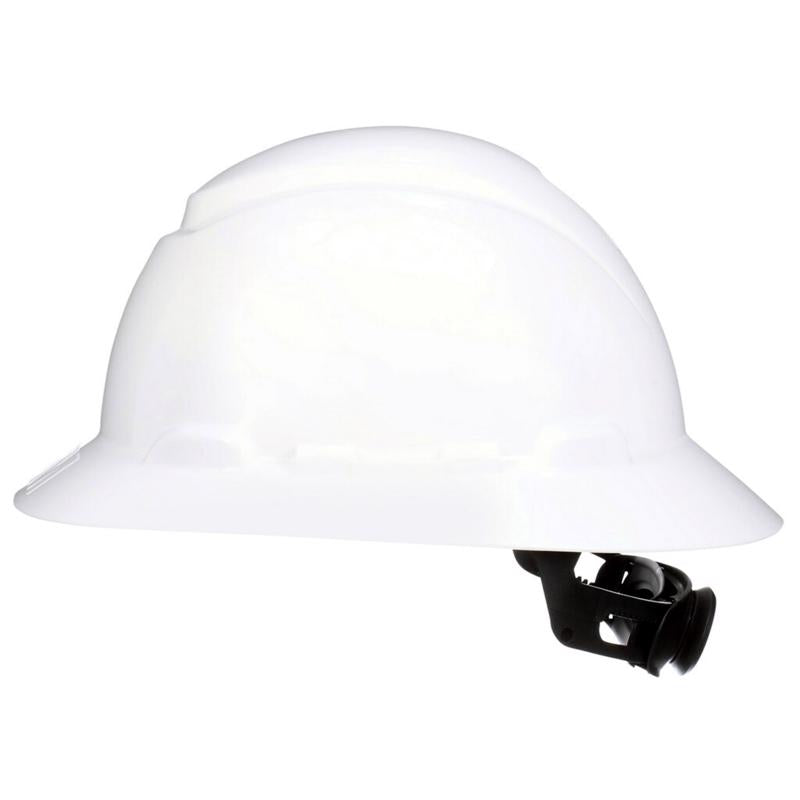 3M - 3M SecureFit 4-Point Ratchet Full Brim Hard Hat White