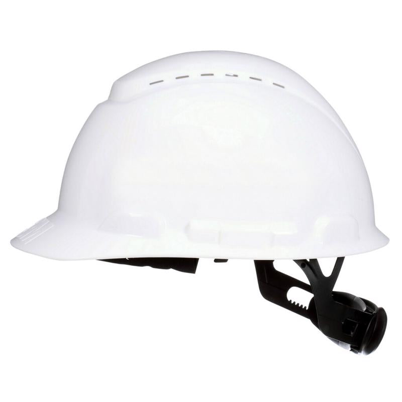 3M - 3M SecureFit 4-Point Ratchet Hard Hat White Vented