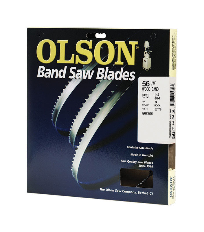 OLSON - Olson 56.1 in. L X 0.3 in. W Carbon Steel Band Saw Blade 14 TPI Hook teeth 1 pk