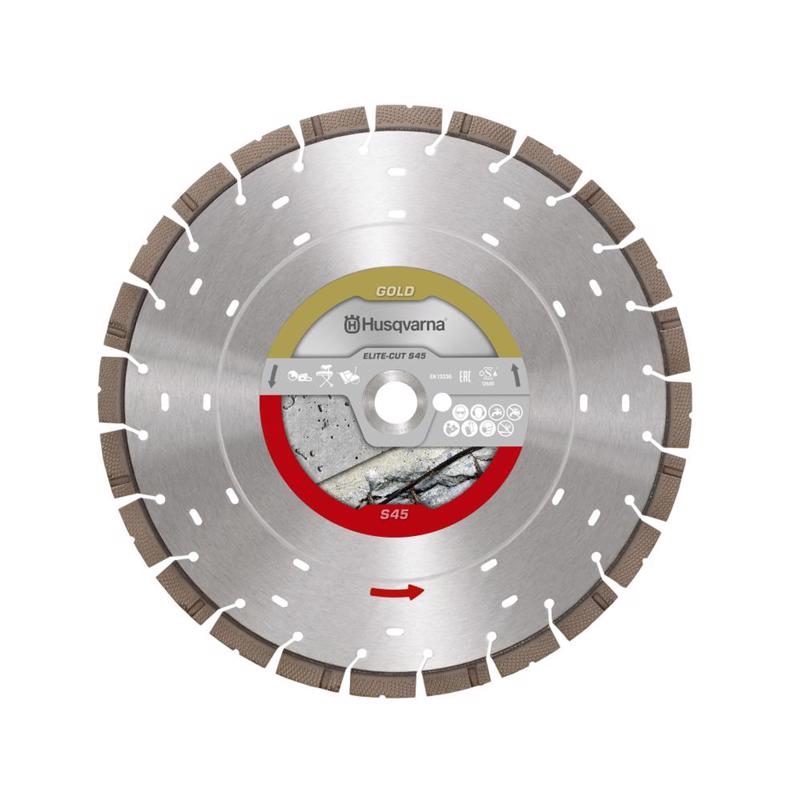 HUSQVARNA - Husqvarna Exo-Grit 14 in. D X 1 in. Elite-Cut S45 Diamond Circular Saw Blade 24 teeth 1 pc