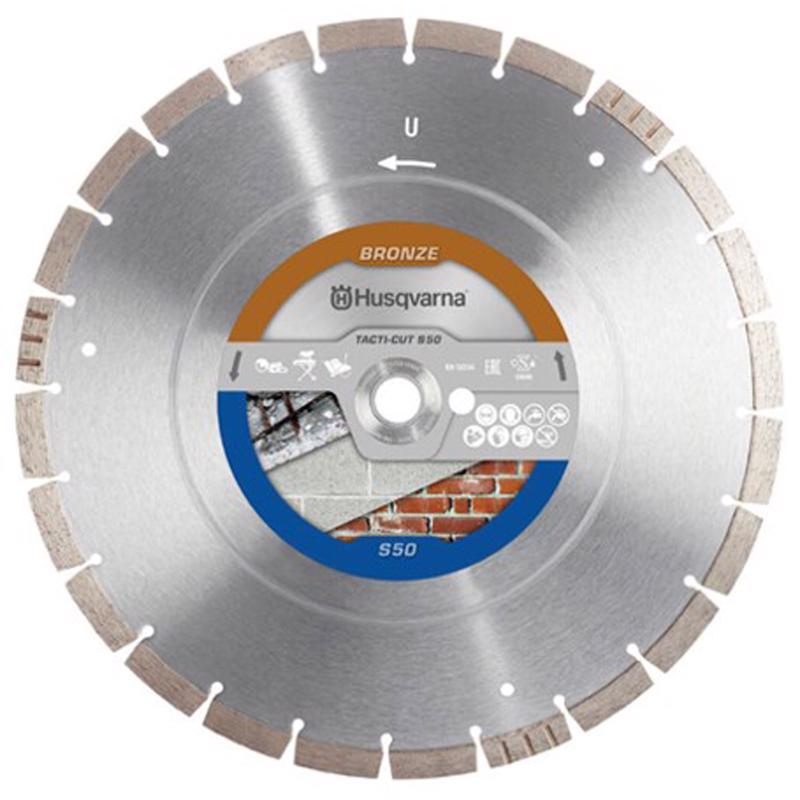 HUSQVARNA - Husqvarna 14 in. D X 1 in. Tacti-Cut S50 Diamond Circular Saw Blade 1 pc