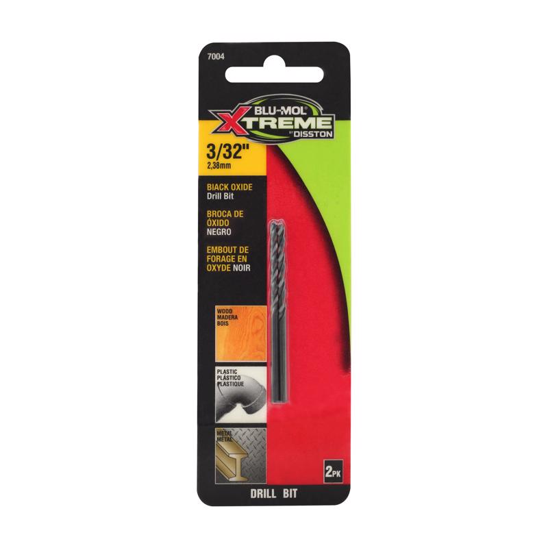 BLU-MOL XTREME - Blu-Mol Xtreme 3/32 in. High Speed Steel Drill Bit 1 pk