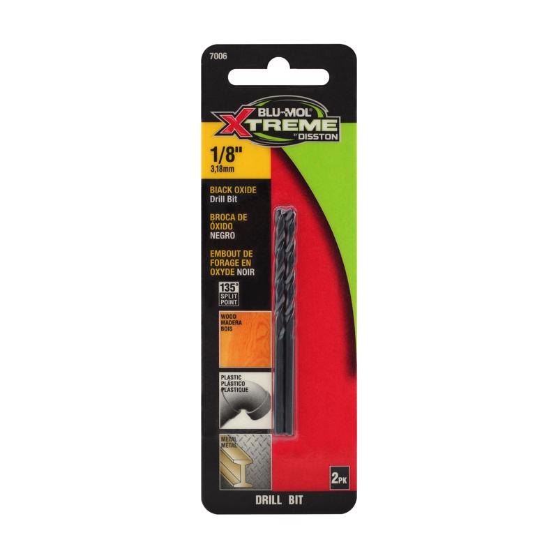 BLU-MOL XTREME - Blu-Mol Xtreme 1/8 in. High Speed Steel Drill Bit 1 pk