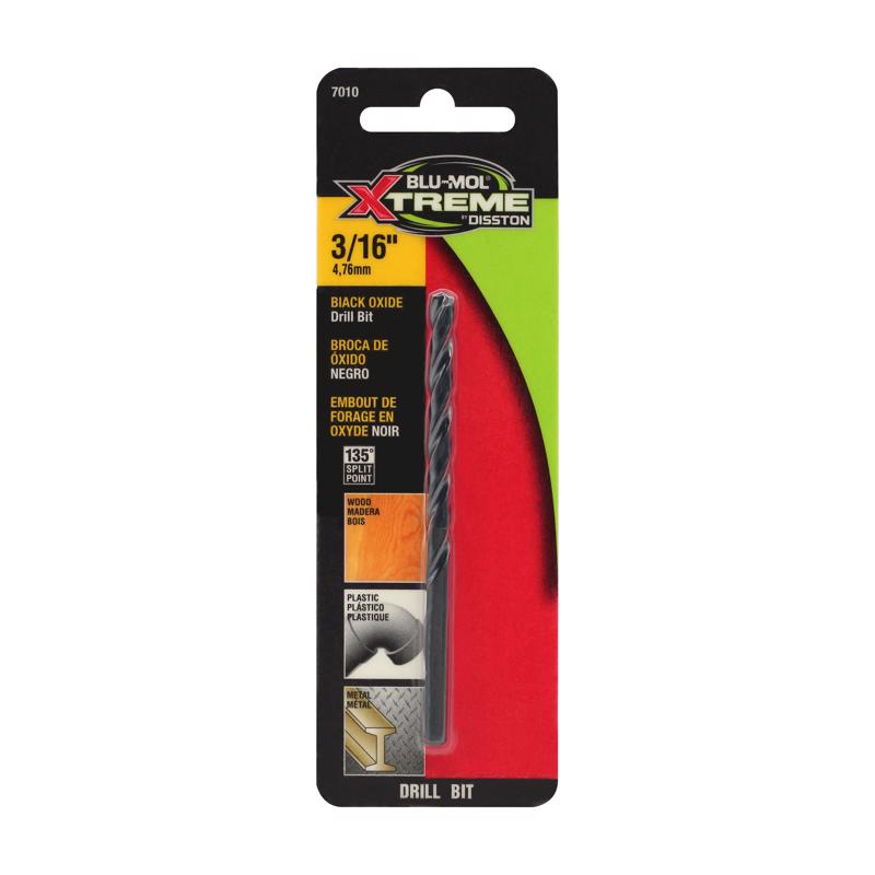 BLU-MOL XTREME - Blu-Mol Xtreme 3/16 in. High Speed Steel Drill Bit 1 pk