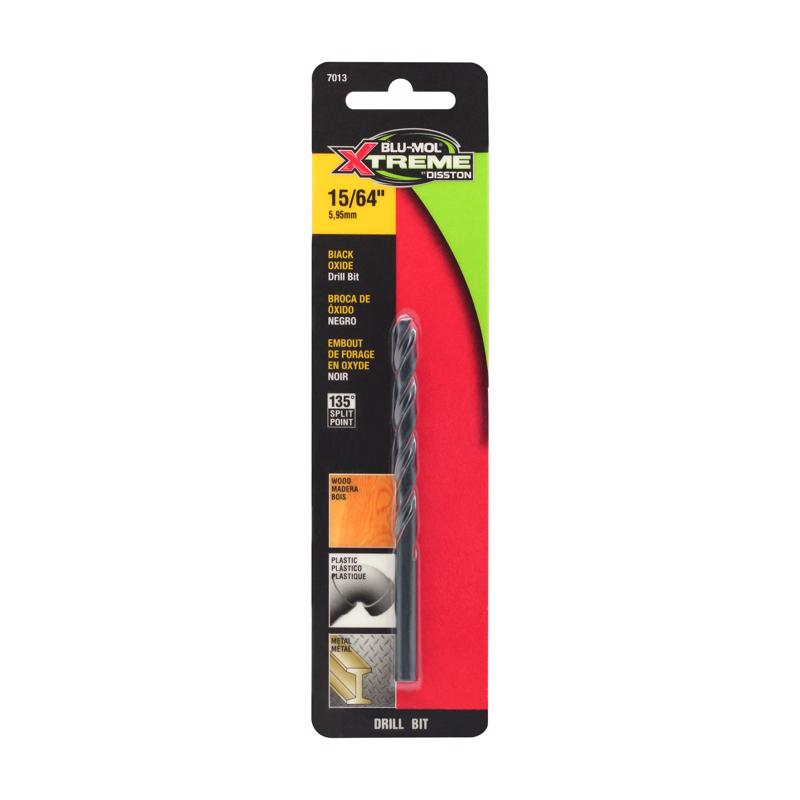 BLU-MOL XTREME - Blu-Mol Xtreme 15/64 in. High Speed Steel Drill Bit 1 pk
