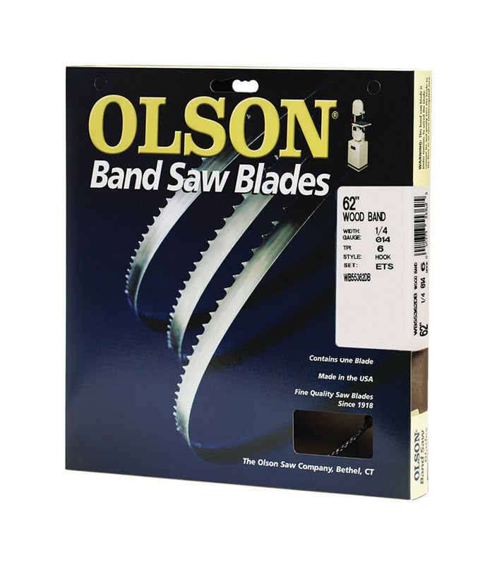 OLSON - Olson 62 in. L X 0.3 in. W Carbon Steel Band Saw Blade 6 TPI Hook teeth 1 pk