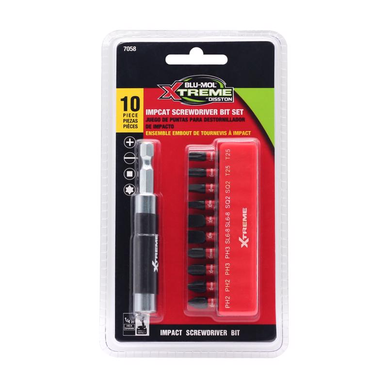 BLU-MOL XTREME - Blu-Mol Xtreme Impact Driver Bit Set 11 pc