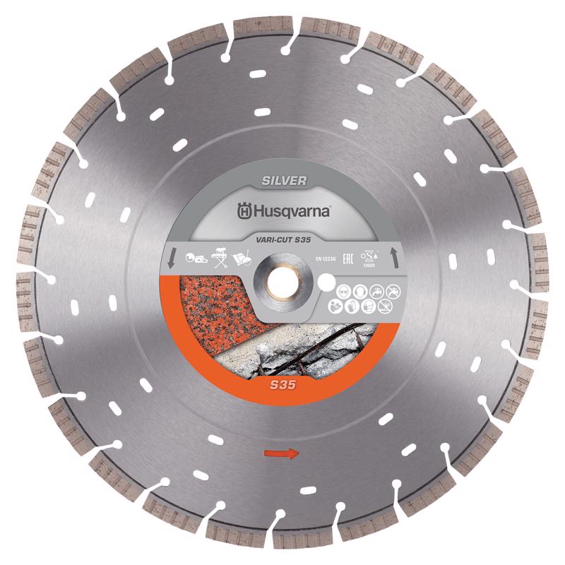HUSQVARNA - Husqvarna 14 in. D X 20 in. Vari-Cut S35 Diamond Circular Saw Blade 1 pk